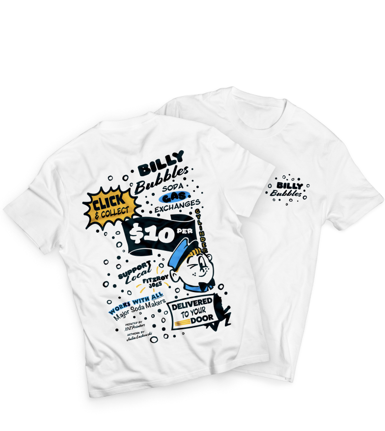 Billboard T-Shirt – Billy Bubbles